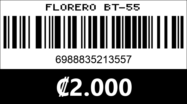 Código de barras de FLORERO BT-55