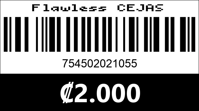 Código de barras de Flawless CEJAS