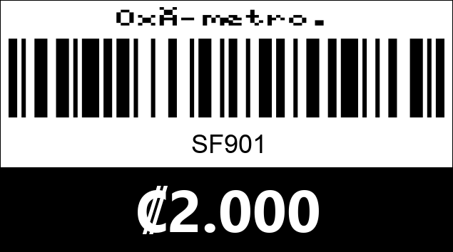 Código de barras de Oxímetro.