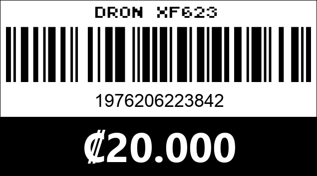 Código de barras de DRON XF623