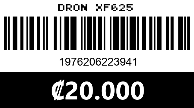 Código de barras de DRON XF625