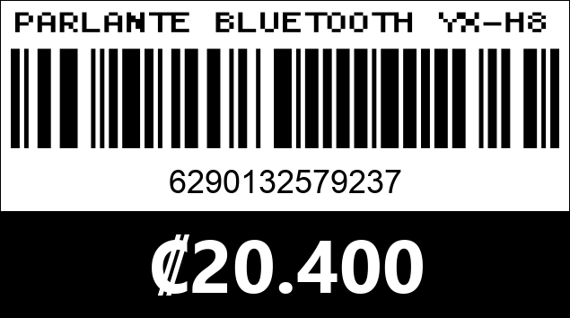 Código de barras de PARLANTE BLUETOOTH YX-H857