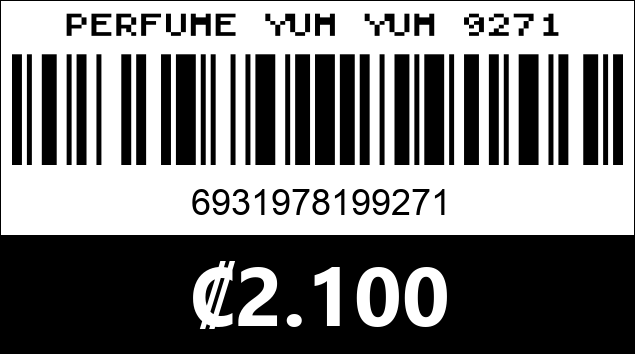 Código de barras de PERFUME YUM YUM 9271