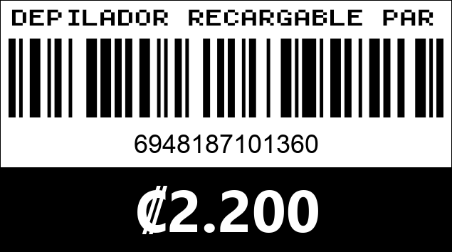 Código de barras de DEPILADOR RECARGABLE PARA NARIZ SURKER VV-81