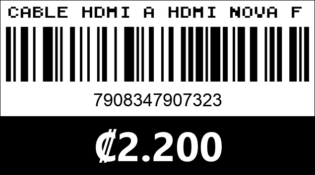 Código de barras de CABLE HDMI A HDMI NOVA FAA21718001C 4K 1.8M NEGRO