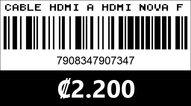 Código de barras de CABLE HDMI A HDMI NOVA FAA21745001C 4.5M