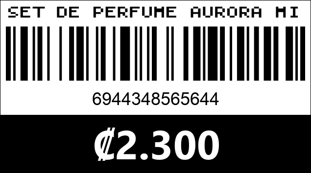 Código de barras de SET DE PERFUME AURORA MIST 5644