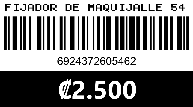 Código de barras de FIJADOR DE MAQUIJALLE 5462