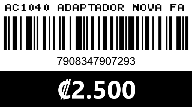 Código de barras de AC1040 ADAPTADOR NOVA FAA331DH001C DISPLAY PORT A HDMI 0.15M NEGRO