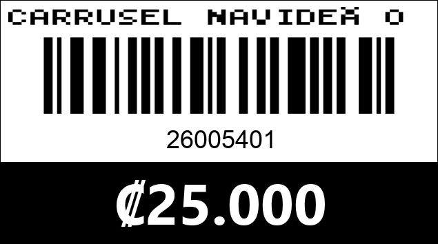 Código de barras de CARRUSEL NAVIDEÑO 