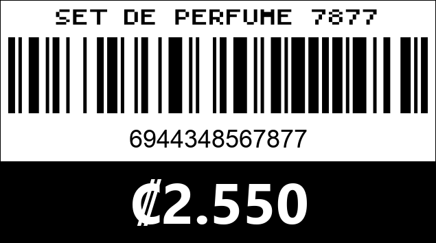 Código de barras de SET DE PERFUME 7877