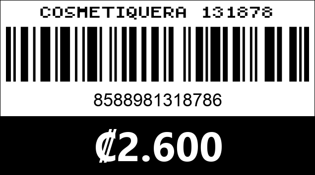 Código de barras de COSMETIQUERA 131878