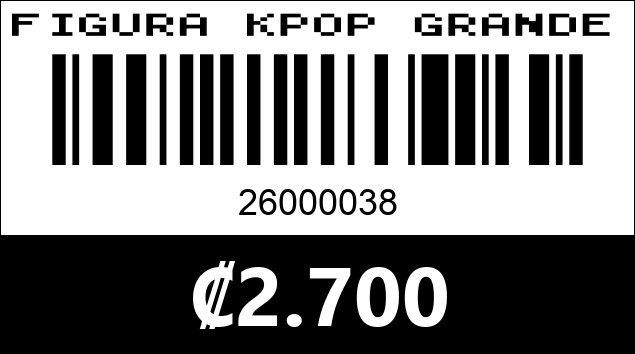 Código de barras de FIGURA KPOP GRANDE