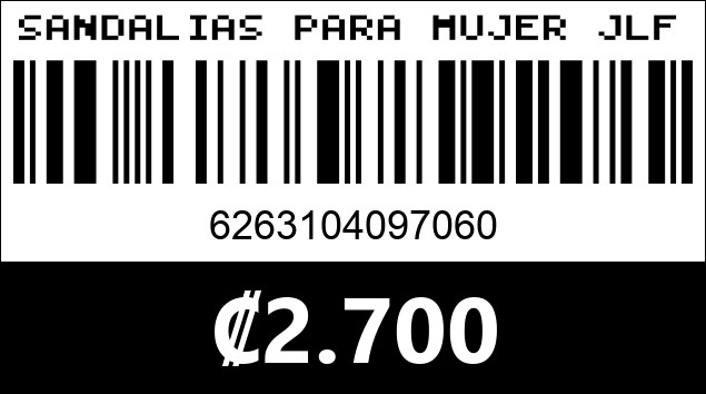 Código de barras de SANDALIAS PARA MUJER JLF9086-1 36/41...