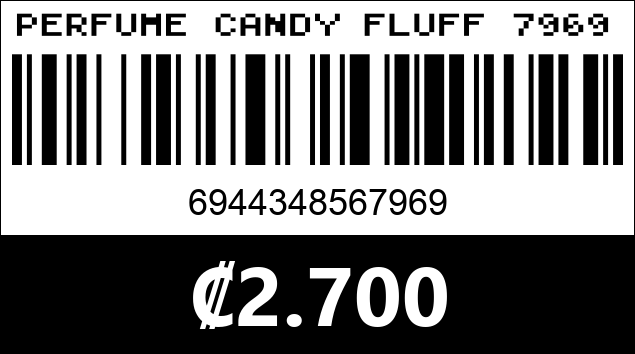 Código de barras de PERFUME CANDY FLUFF 7969