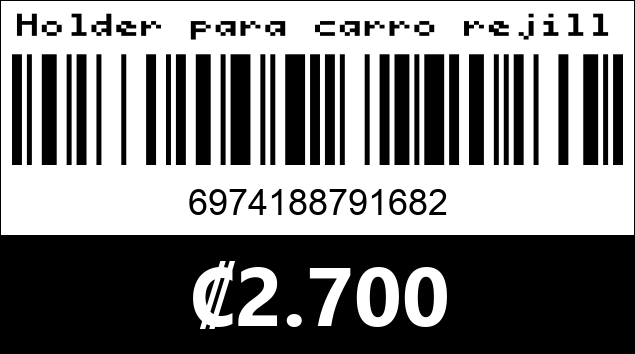 Código de barras de Holder para carro rejilla OTU ZH-09