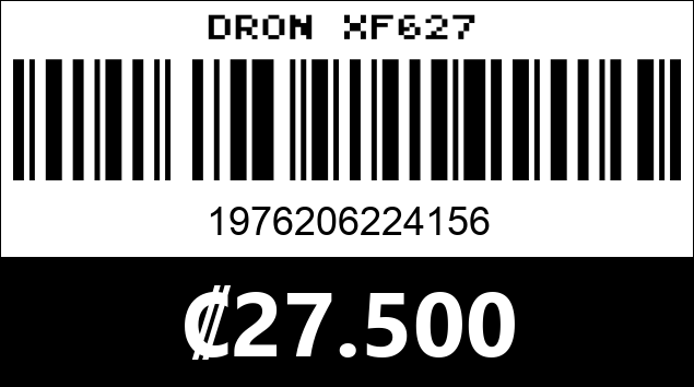 Código de barras de DRON XF627
