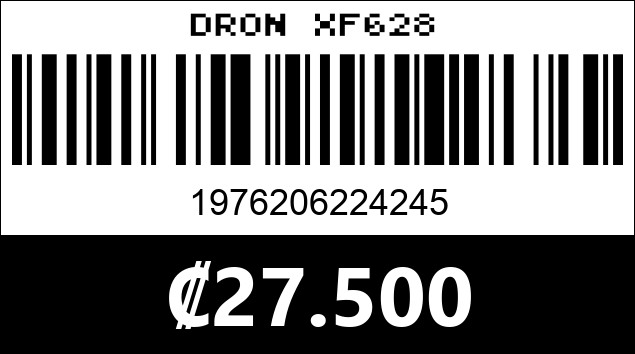Código de barras de DRON XF628