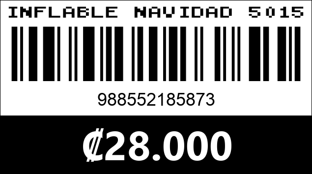 Código de barras de INFLABLE NAVIDAD 5015