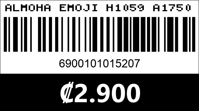 Código de barras de ALMOHA EMOJI H1059 A1750...