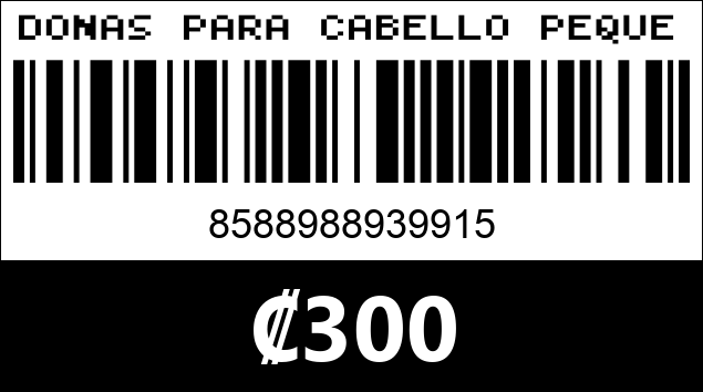 Código de barras de DONAS PARA CABELLO PEQUEÑAS 93991