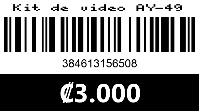 Código de barras de Kit de video AY-49