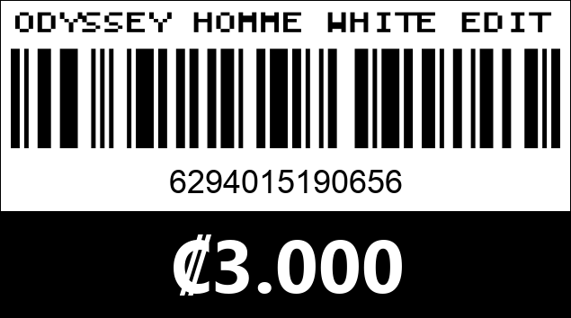 Código de barras de ODYSSEY HOMME WHITE EDITION 