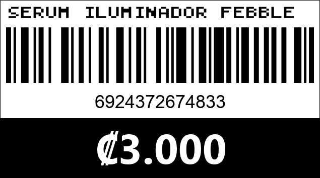 Código de barras de SERUM ILUMINADOR FEBBLE 4819