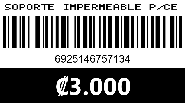 Código de barras de SOPORTE IMPERMEABLE P/CELULAR CJ-29...