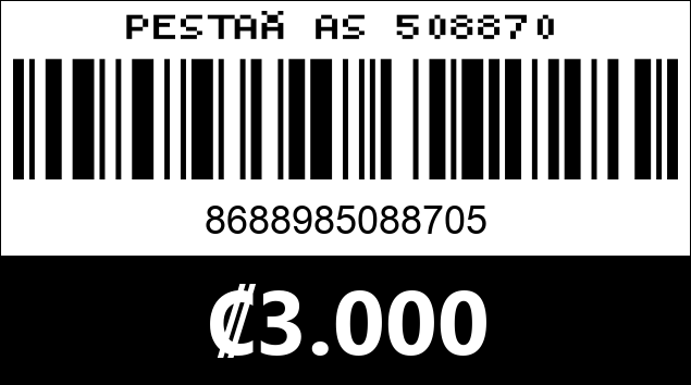 Código de barras de PESTAÑAS 508870