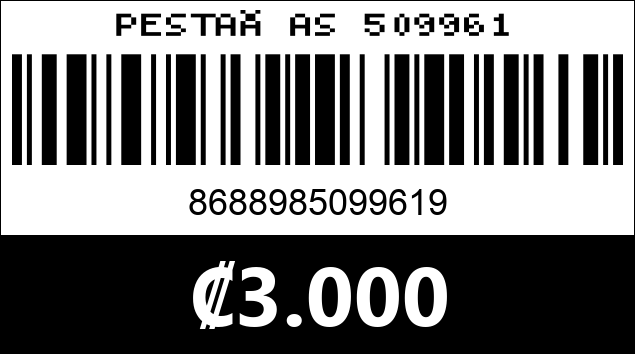 Código de barras de PESTAÑAS 509961