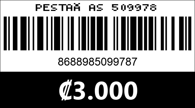 Código de barras de PESTAÑAS 509978