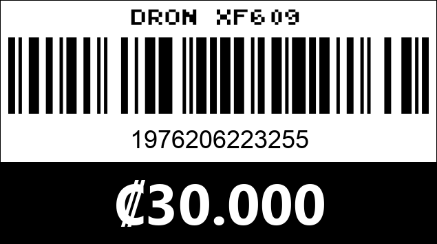 Código de barras de DRON XF609