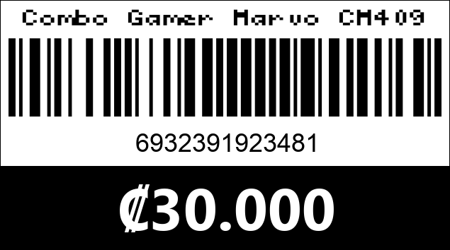 Código de barras de Combo Gamer Marvo CM409