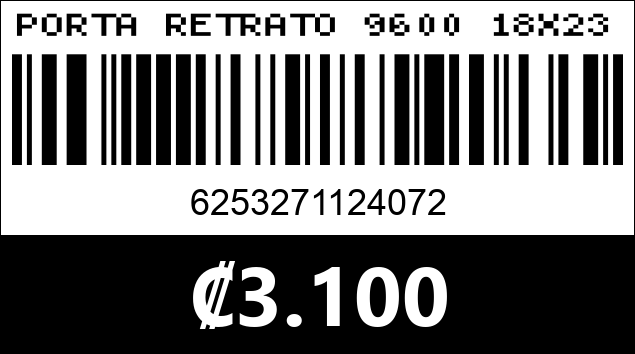 Código de barras de PORTA RETRATO 9600 18X23CM...