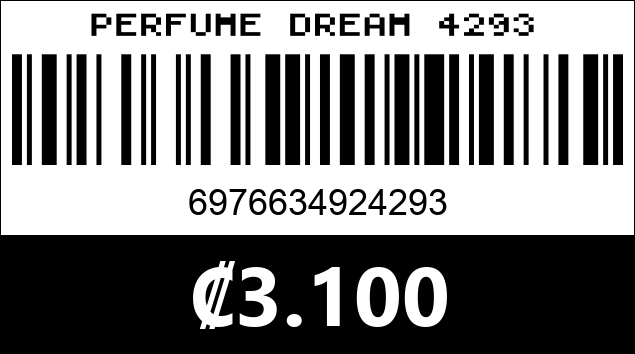 Código de barras de PERFUME DREAM 4293