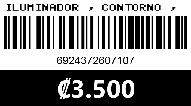 Código de barras de ILUMINADOR , CONTORNO , RUBOR USHAS UBL016A
