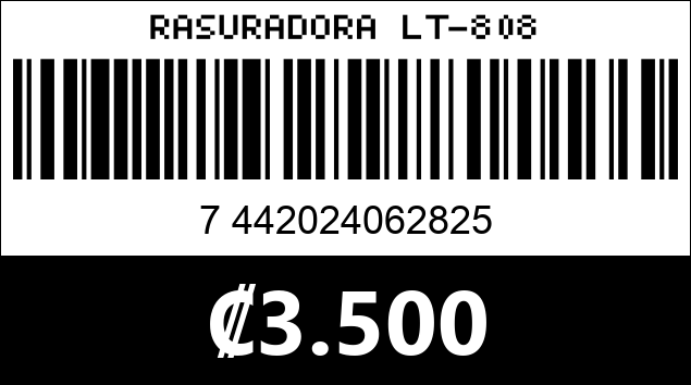 Código de barras de RASURADORA LT-808