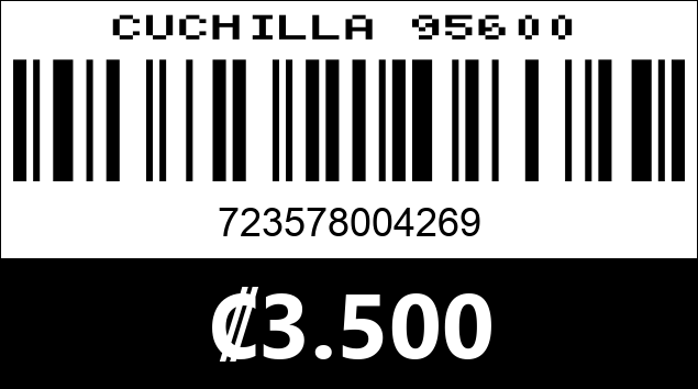 Código de barras de CUCHILLA 95600