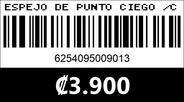 Código de barras de ESPEJO DE PUNTO CIEGO /CARROSYHSJZ0212...