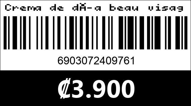 Código de barras de Crema de día beau visage.