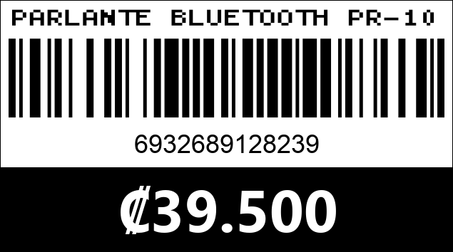 Código de barras de PARLANTE BLUETOOTH PR-1016