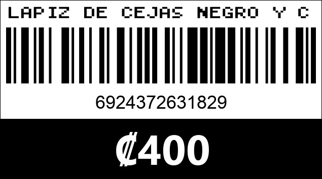 Código de barras de LAPIZ DE CEJAS NEGRO Y CAFE 