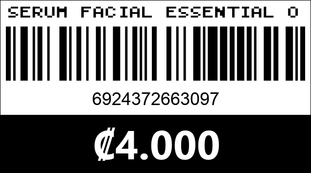 Código de barras de SERUM FACIAL ESSENTIAL OIL 3097