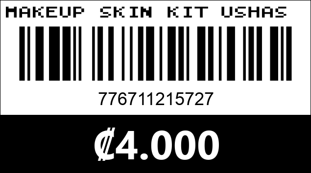 Código de barras de MAKEUP SKIN KIT USHAS 