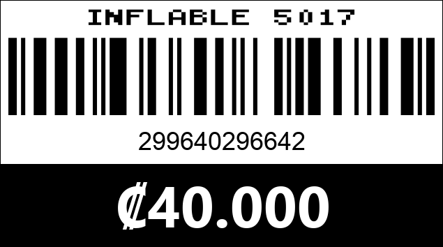 Código de barras de INFLABLE 5017