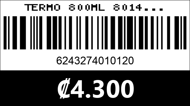 Código de barras de TERMO 800ML 8014...