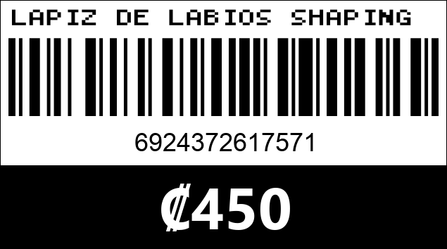 Código de barras de LAPIZ DE LABIOS SHAPING USHAS