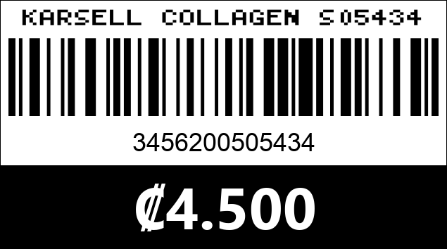 Código de barras de KARSELL COLLAGEN S05434