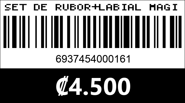 Código de barras de SET DE RUBOR+LABIAL MAGICO+LIP GLOS KEVIN Y COCO KC1138
